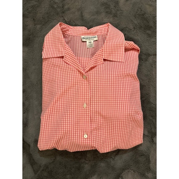 Pink and white button up - Picture 4 of 4